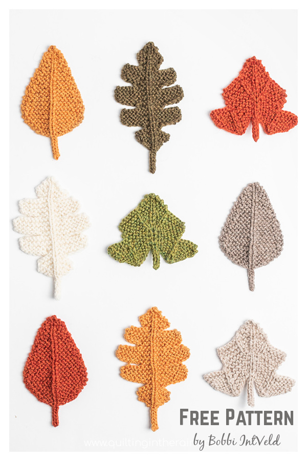 Fall Leaves Free Knitting Pattern