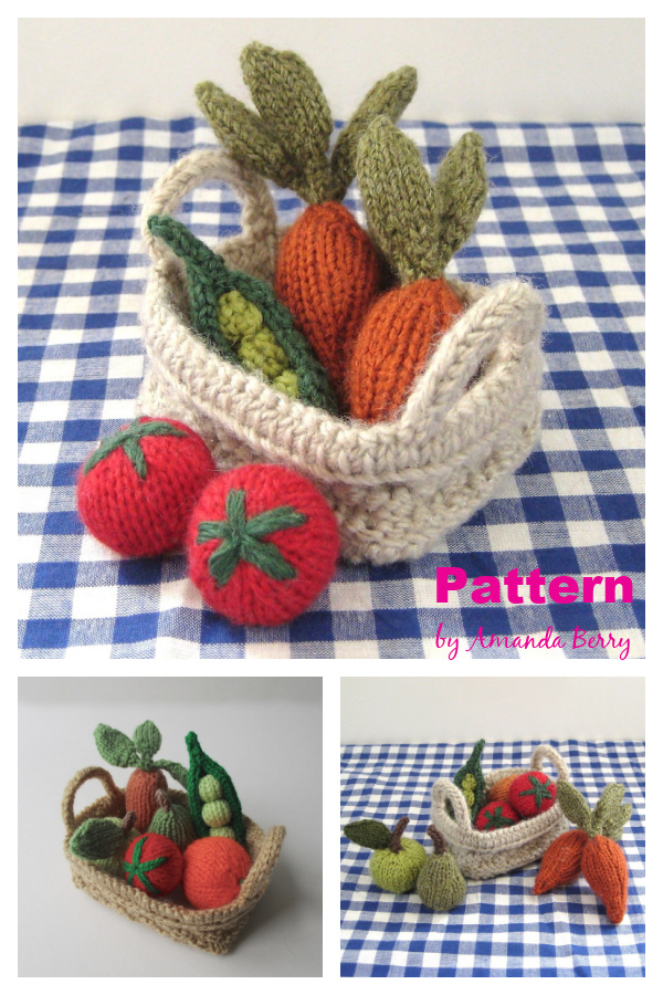 Fruit and Vegetables Knitting Pattern
