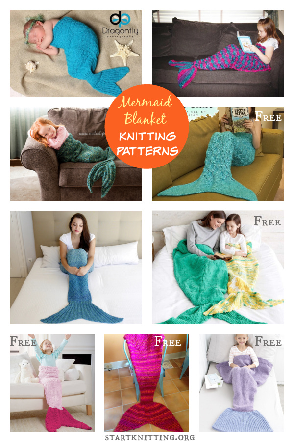 Mermaid Blanket Knitting Patterns