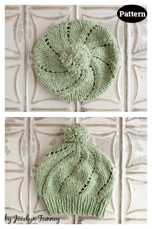 Springtime Picholine Hat Knitting Pattern