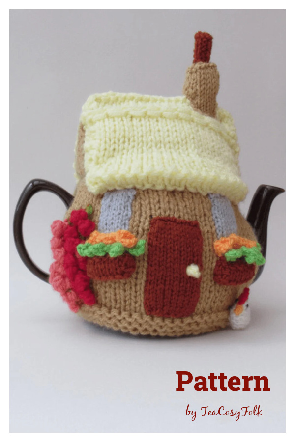 Crofters Thatched Cottage Tea Cosy Knitting Pattern
