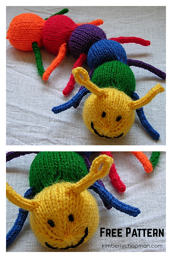 Caterpillar Free Knitting Pattern