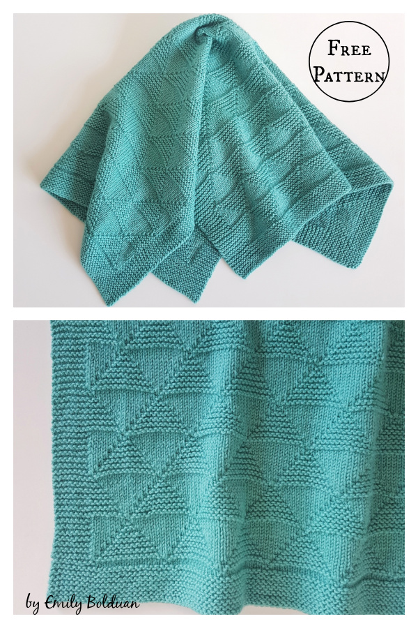 Geo Blanket Free Knitting Pattern