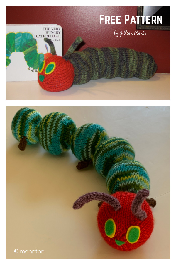 Hungry Caterpillar Free Knitting Pattern