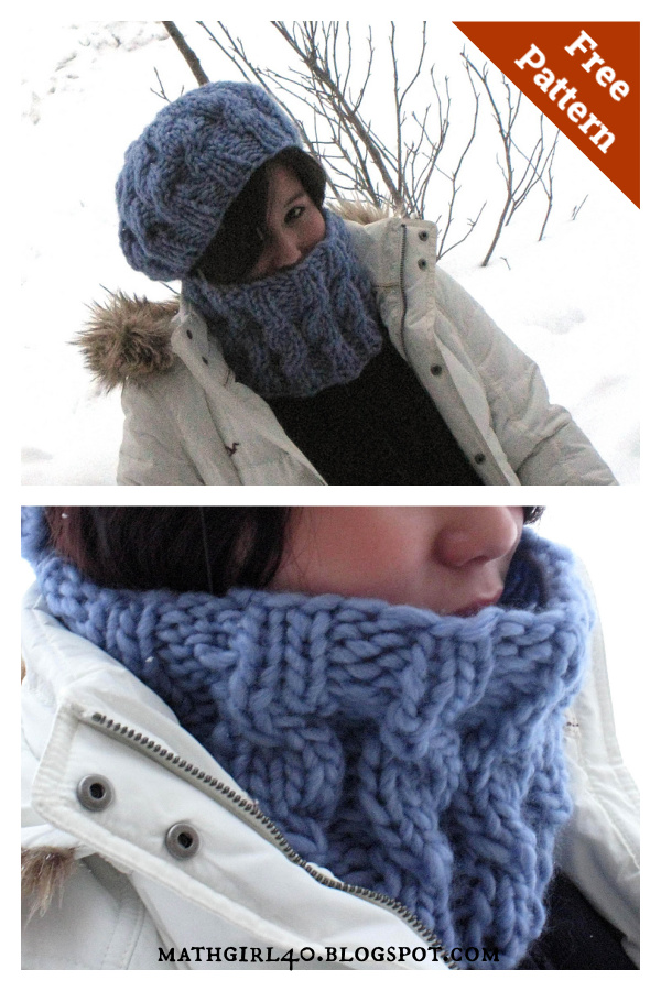 Speedy Cabled Cowl Free Knitting Pattern