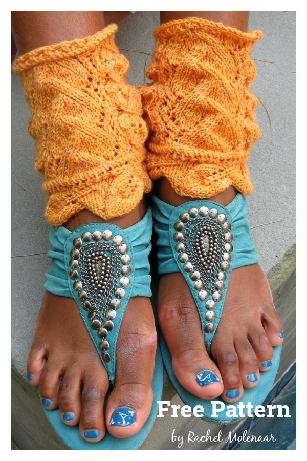 ZaZa Ankle Warmers Free Knitting Pattern