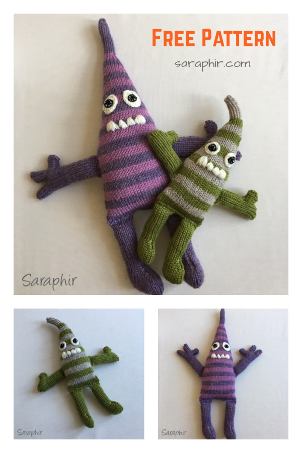 Monster Pontius Free Knitting Pattern