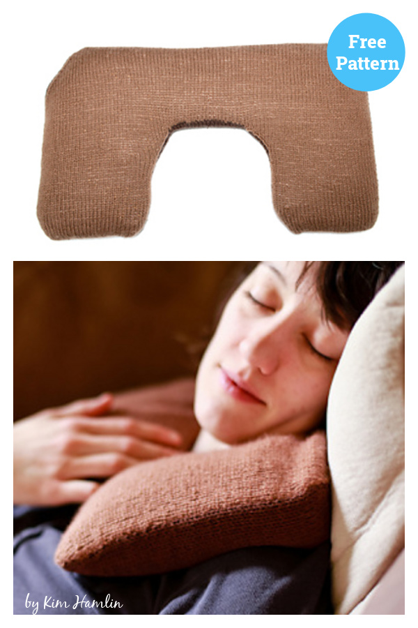 Neck Pillow Free Knitting Pattern