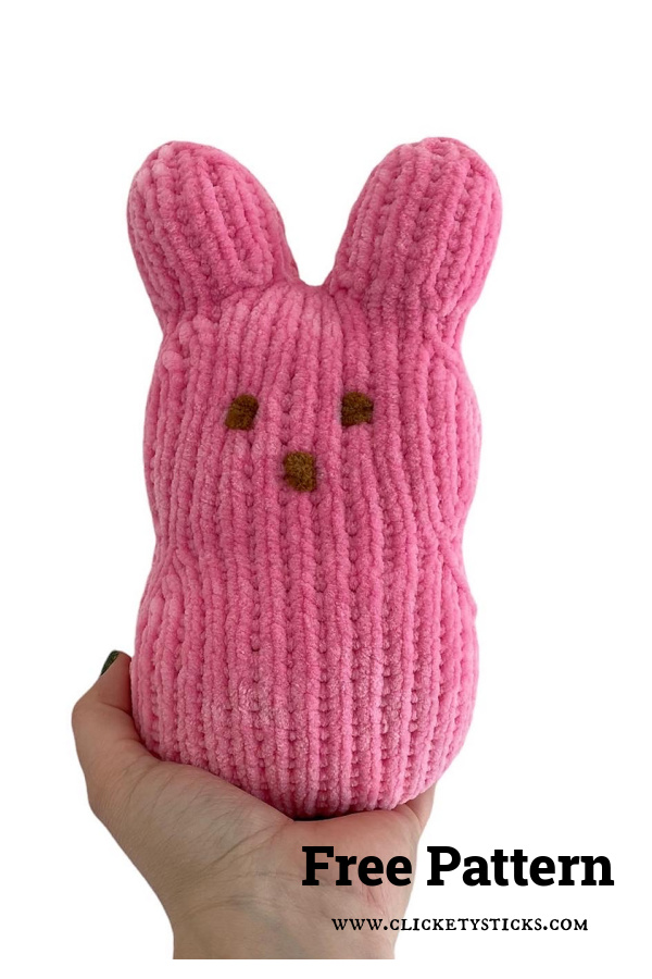 Mini Marshmallow Bunny Free Knitting Pattern