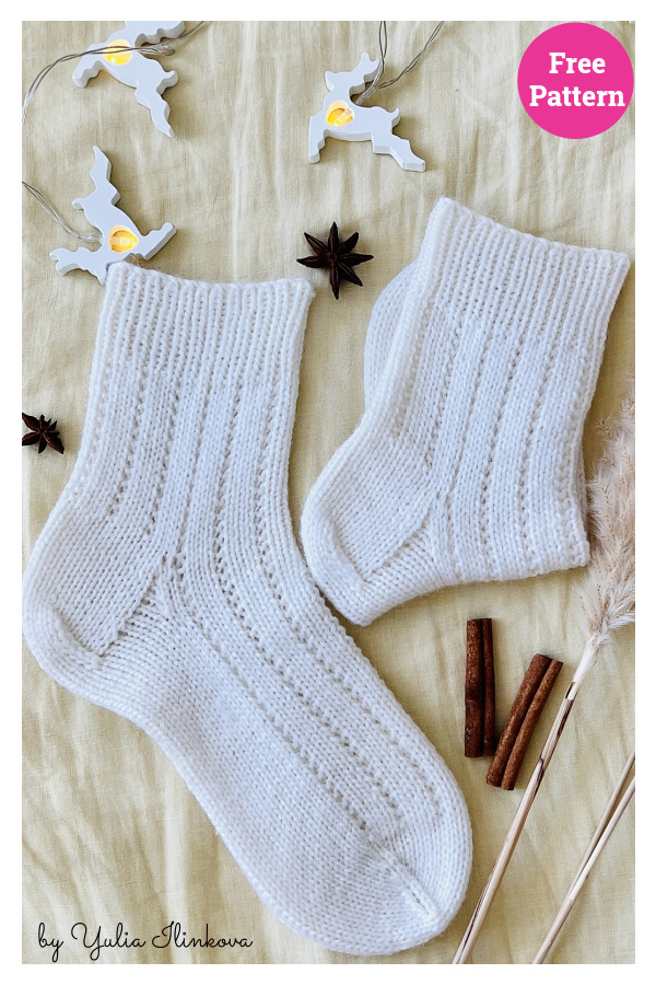 Basic Unisex Socks Free Knitting Pattern