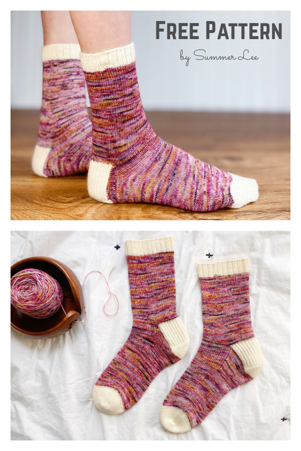I'm So Basic Socks Free Knitting Pattern