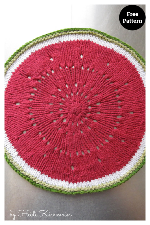 Melonaid Dishcloth Free Crochet Pattern 