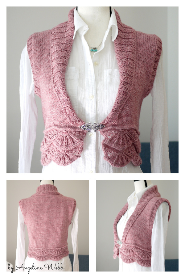 Oh My Cropped Vest Free Knitting Pattern 