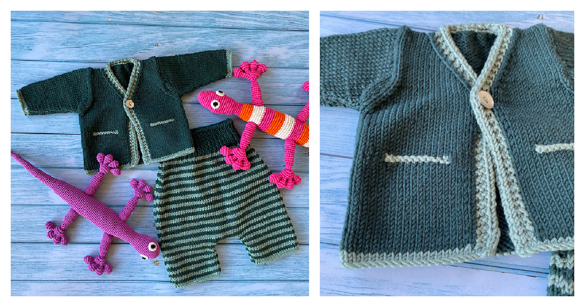 Peter Pan Baby Set Modèle de tricot gratuit