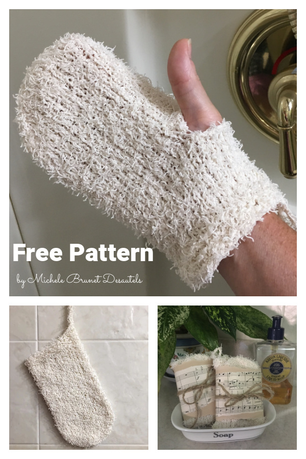 Scrubby Shower Mitt Free Knitting Pattern