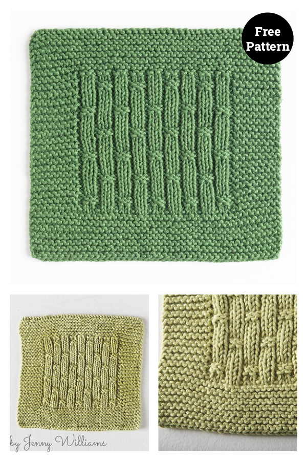 Bamboo Rib Dishcloth Free Knitting Pattern