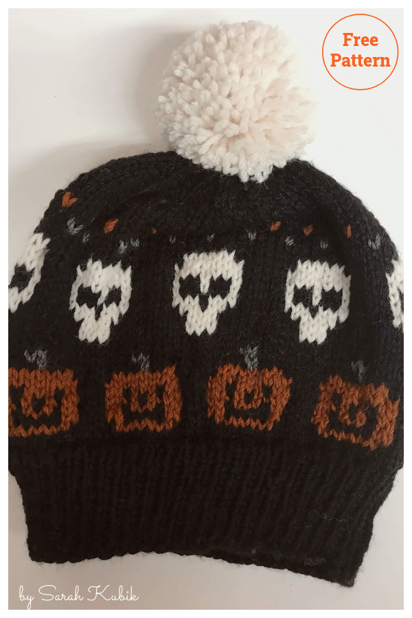 Halloween Hat Free Knitting Pattern 