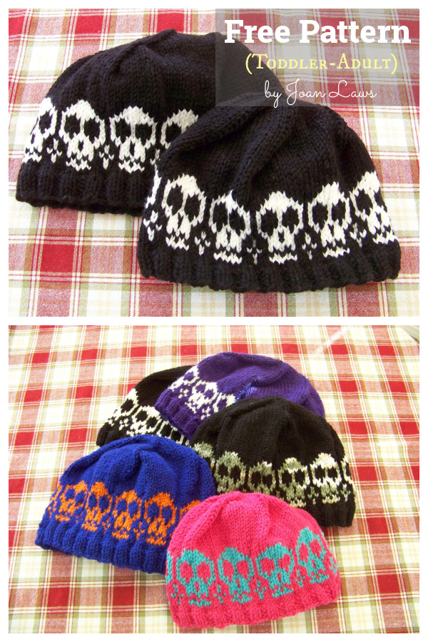 Skull Cap Free Knitting Pattern