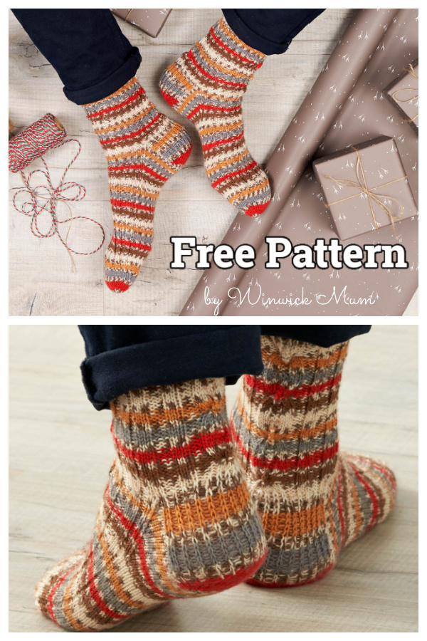 Blitzen Socks Free Crochet Pattern