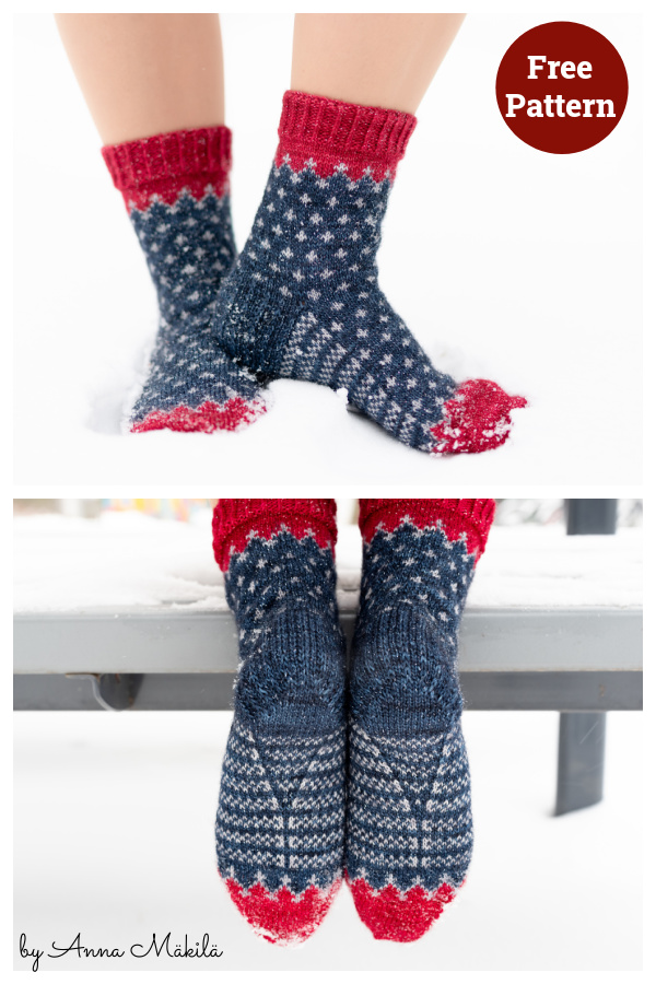 Twinkle Star Socks Free Crochet Pattern