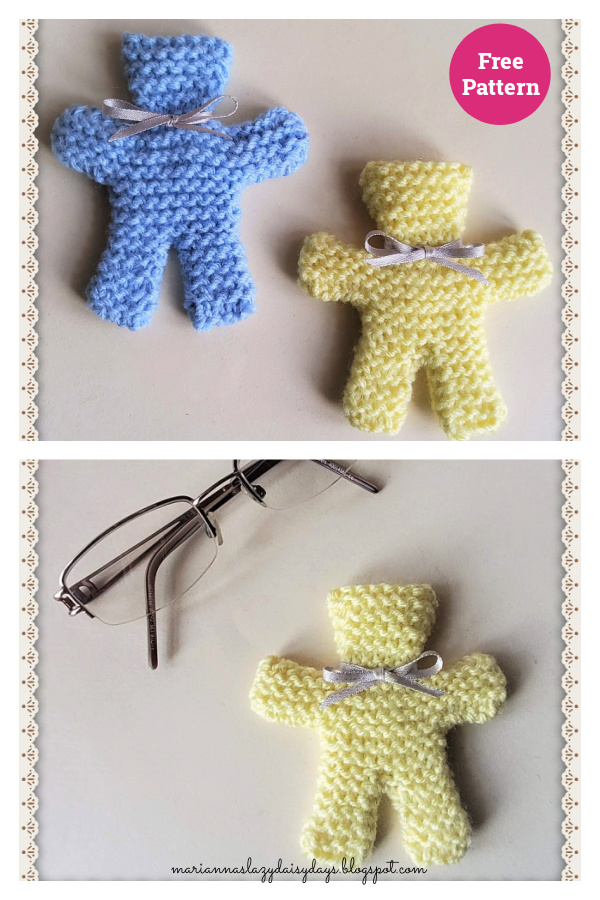 Tiny Ted Free Knitting Pattern