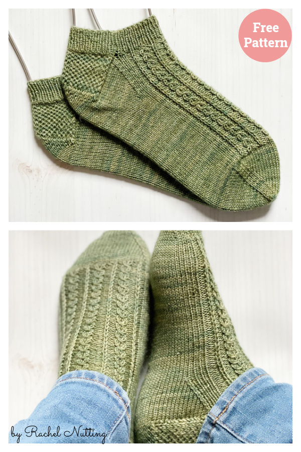 Birch Shortie Sock Free Knitting Pattern