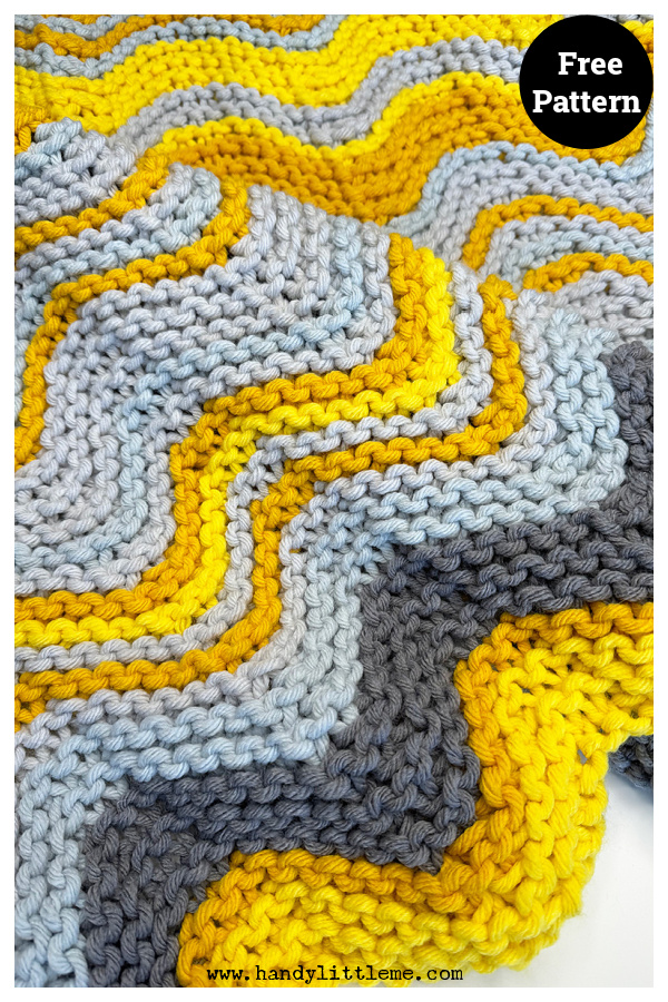 Chevron Temperature Blanket Free Knitting Pattern