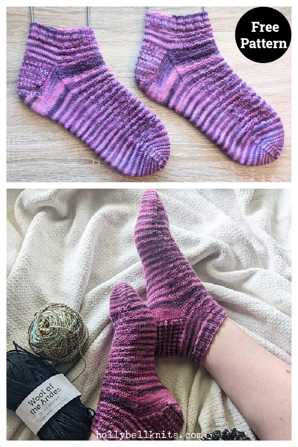 New Beginnings Shortie Socks Free Knitting Pattern