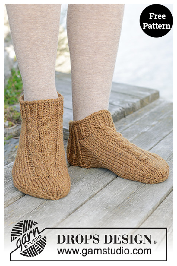 Sunset Point Ankle Socks Free Knitting Pattern