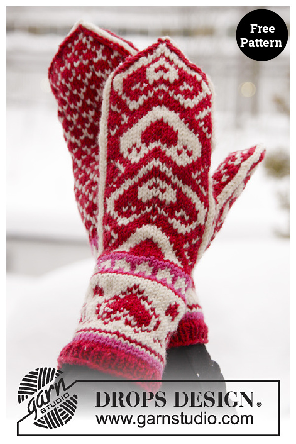 The Heart of the Mitten Free Knitting Pattern