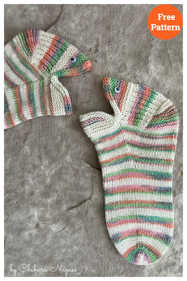Utsubo Sock Free Knitting Pattern