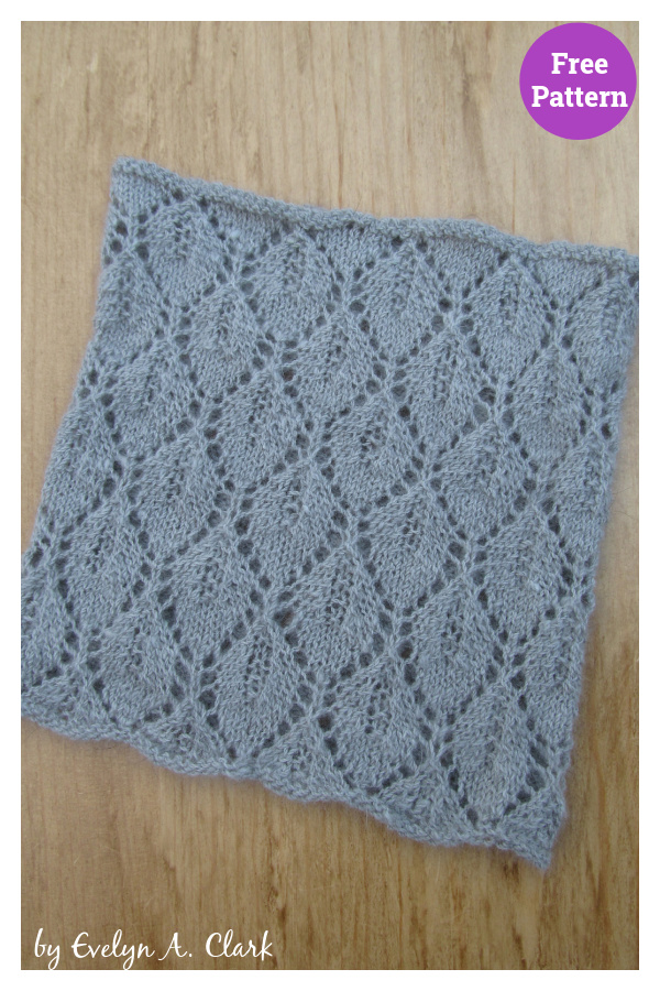 Estonian Leaf Lace Cowl Free Knitting Pattern