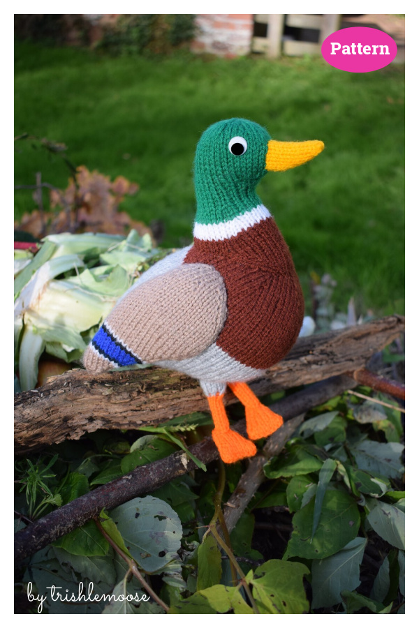 Malcolm the Mallard Duck Knitting Pattern
