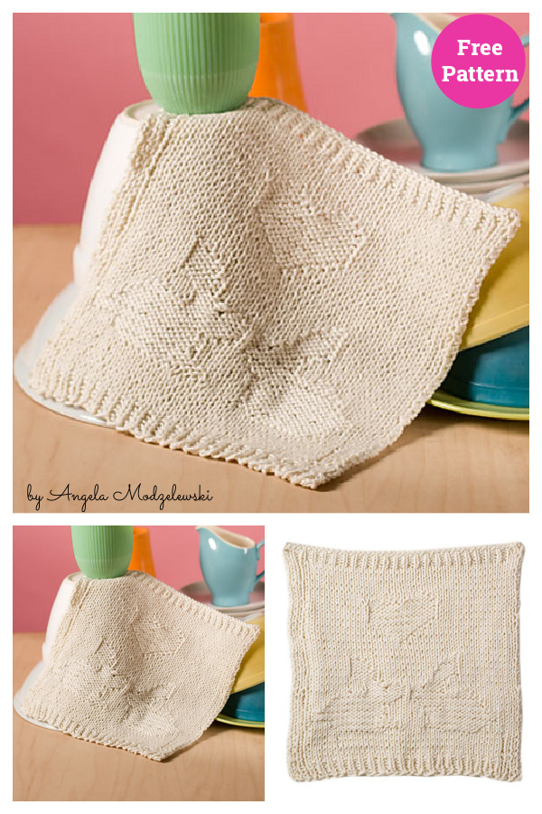 Bunny Love Dishcloth Free Knitting Pattern