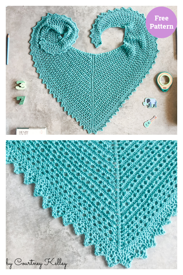Lily of the Valley Shawl Free Knitting Pattern 