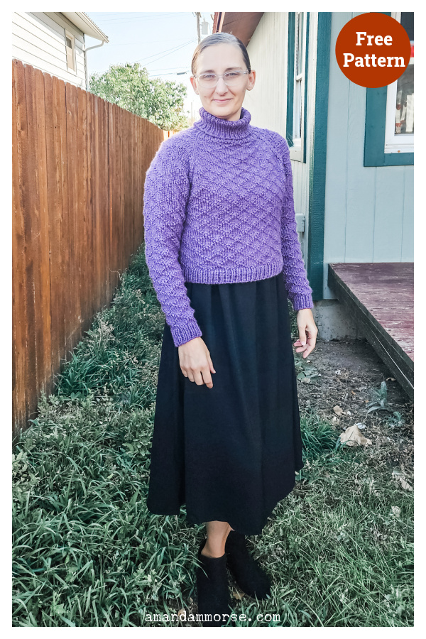 Wisdom Turtleneck Sweater Free Knitting Pattern