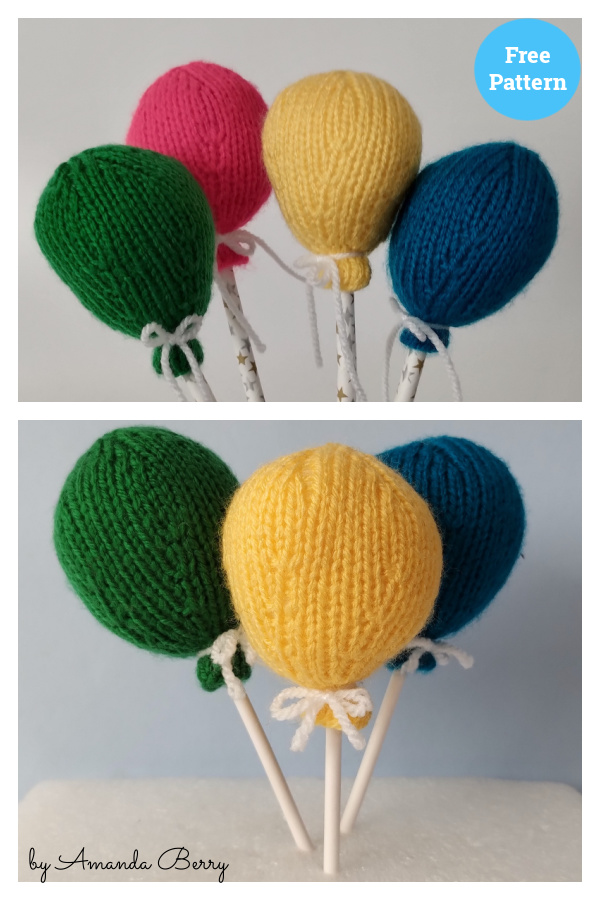 Party Balloons Free Knitting Pattern 