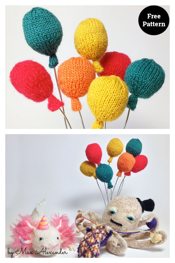 Party Balloons Free Knitting Pattern