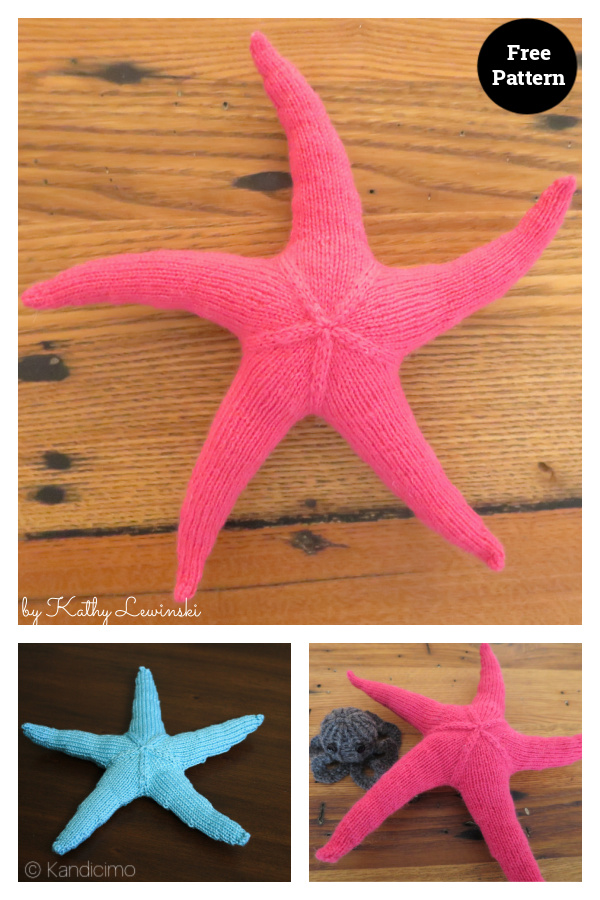 Seamless Knit Starfish Free Knitting Pattern