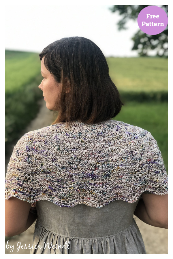 Mae Flower Shawl Free Knitting Pattern 