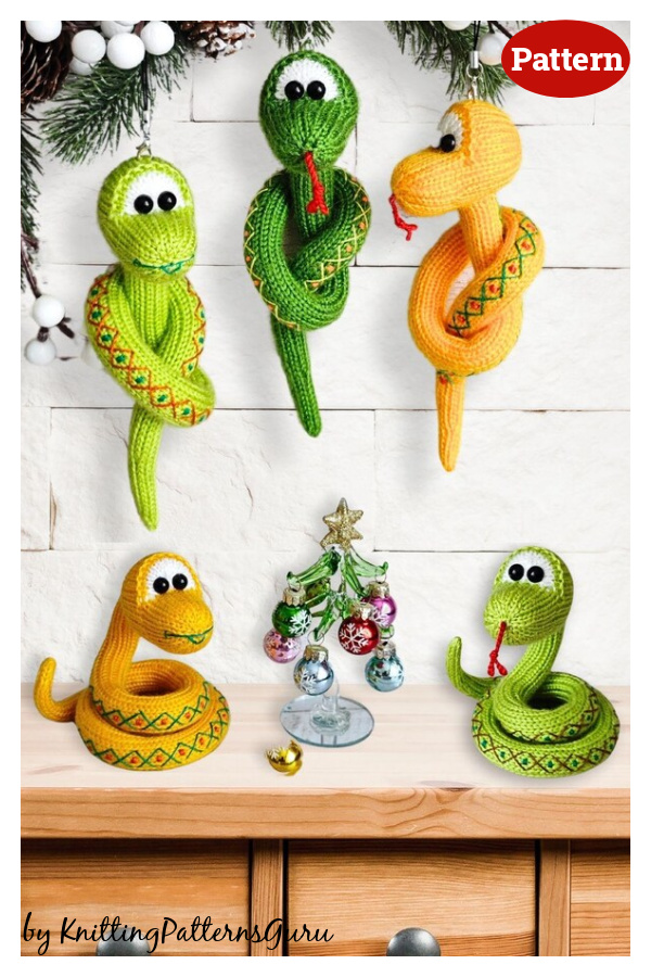 Snake Amigurumi Knitting Pattern