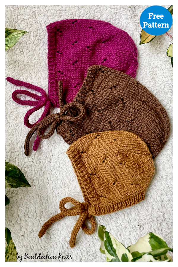 Twig Bonnet Free Knitting Pattern