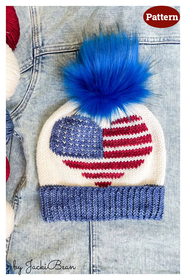American Hat Knitting Pattern