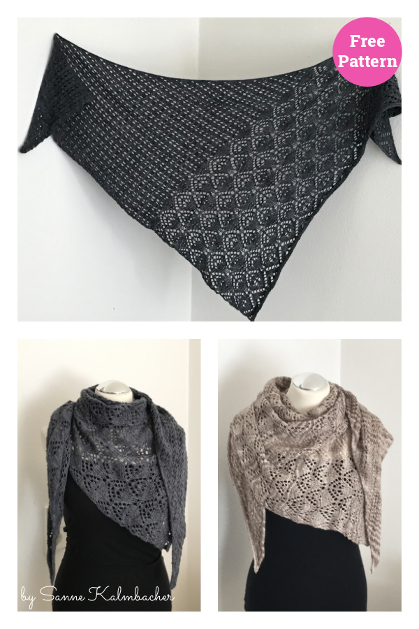 Lily Shawl Free Knitting Pattern 