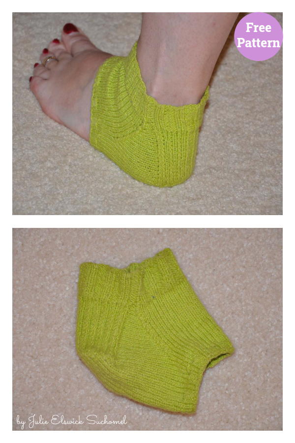 Heel Therapy Toeless Socks Free Knitting Pattern