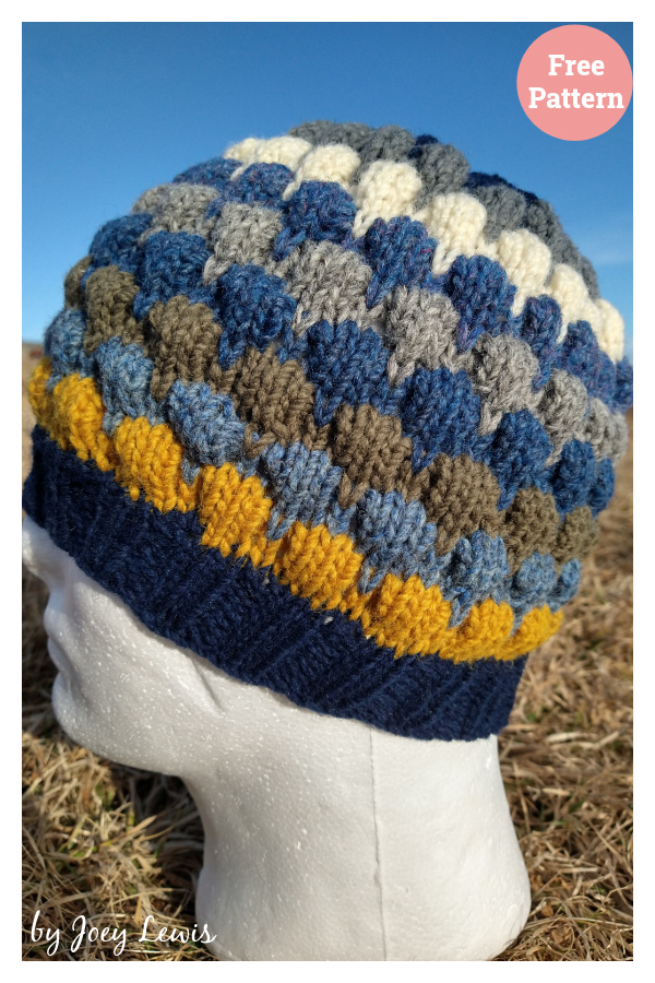 Bubblicious Beanie Free Knitting Pattern