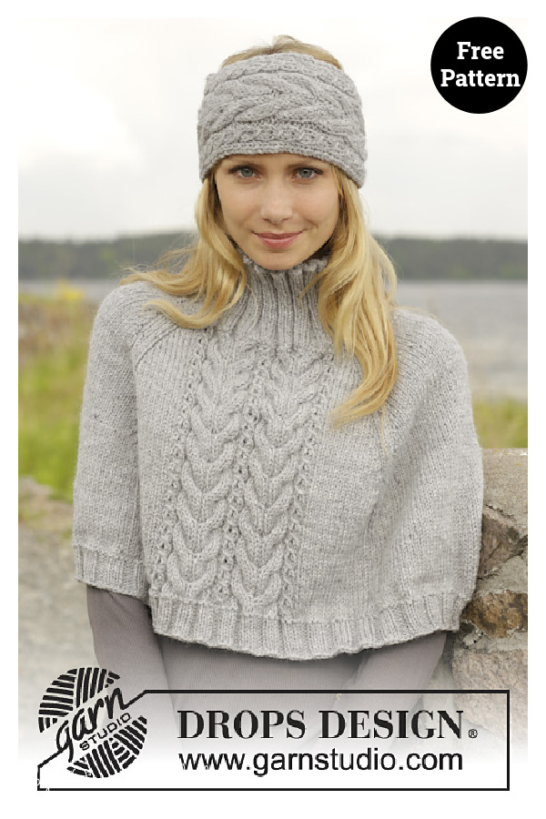 Cold Springs Poncho Free Knitting Pattern