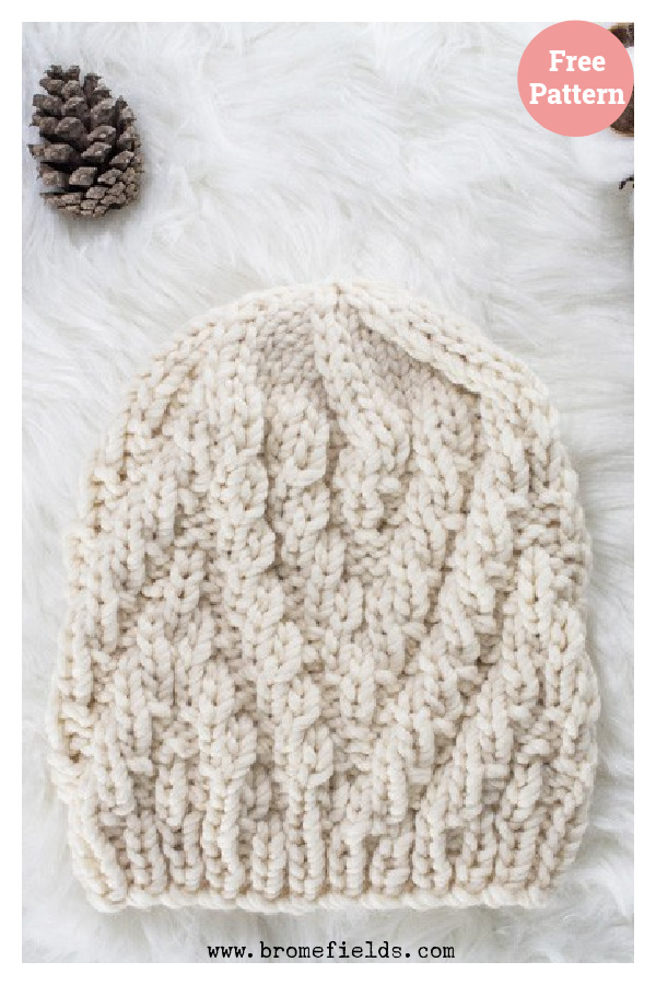 Fireside Hat Free Knitting Pattern