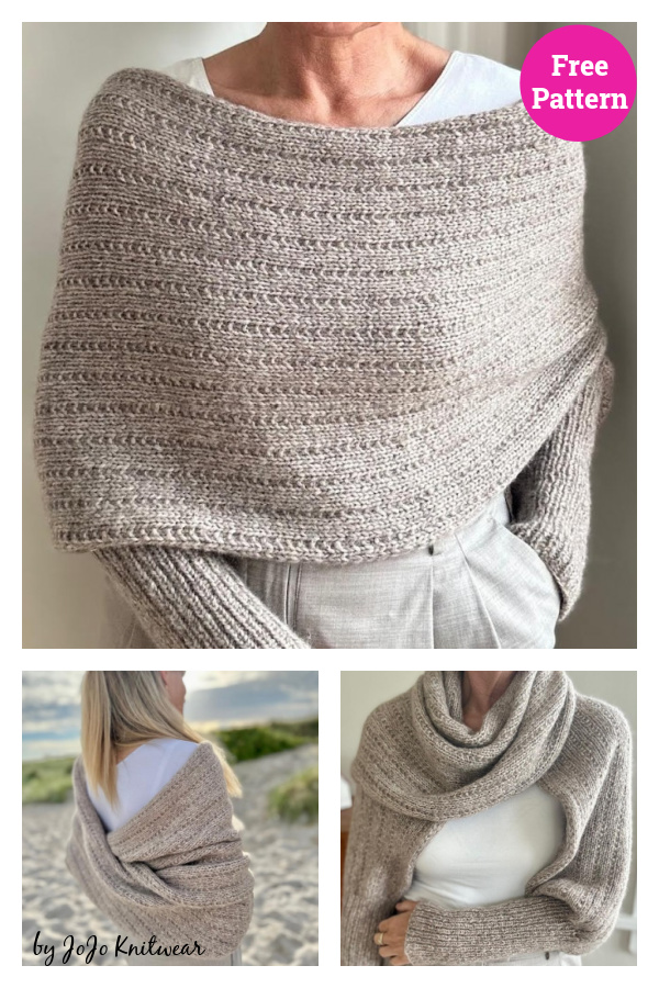 Meadow Sunset Wrap Free Knitting Pattern