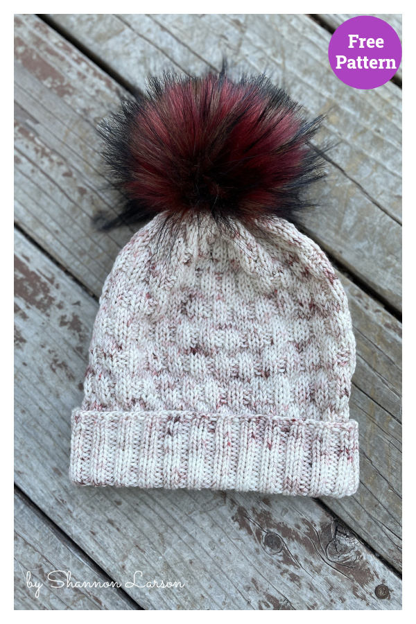 Rough Road Hat Free Knitting Pattern